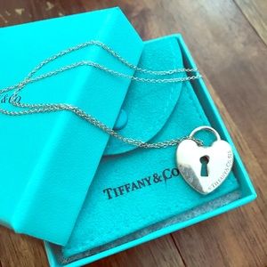 Tiffany & Co Heart lock Pendant with chain